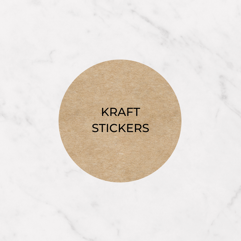 Kraft Stickers - Circle
