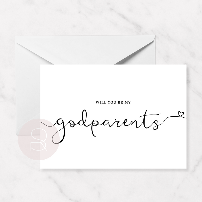 Will You Be..Godparents Card | A6