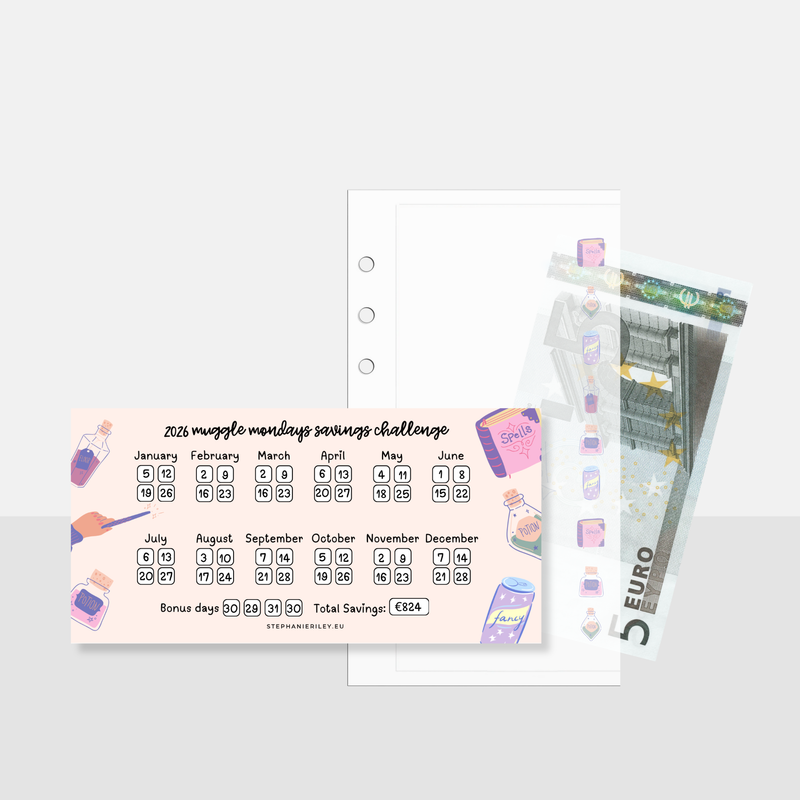 A6 Personal - Saving Challenge | 2026 Muggle Mondays