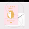 Foil Passport Scratch & Reveal Travel Ticket Card