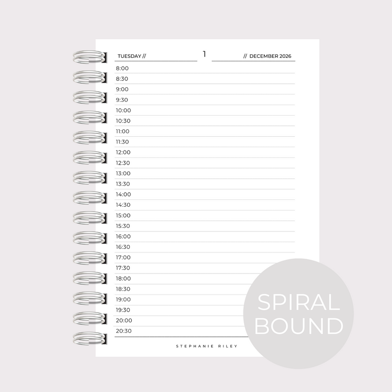 2026 Appointment Book - Spiral Bound