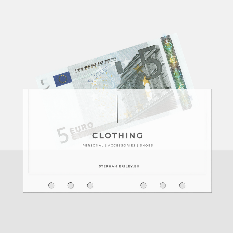 A6 Simplistic Cash Envelopes | Horizontal