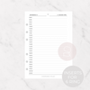 2025 Daily Inserts for 6 Ring