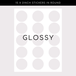 Glossy Stickers - Circle