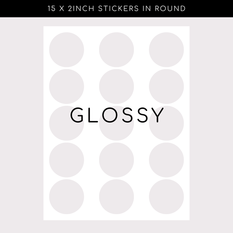 Glossy Stickers - Circle