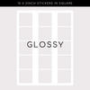 Glossy Stickers - Square