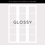 Glossy Stickers - Square