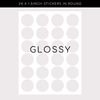 Glossy Stickers - Circle