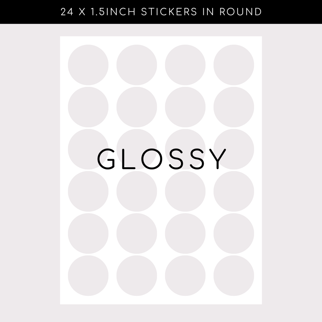 Glossy Stickers - Circle