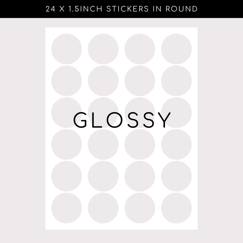 Glossy Stickers - Circle