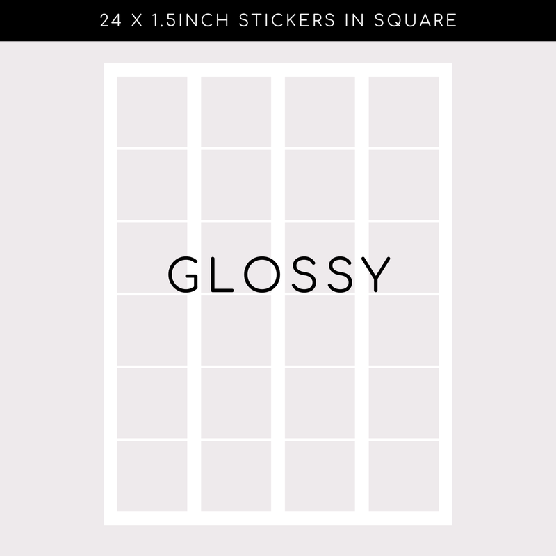 Glossy Stickers - Square
