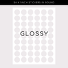 Glossy Stickers - Circle