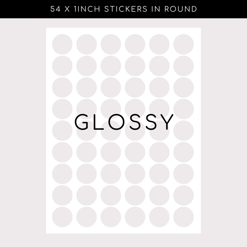 Glossy Stickers - Circle