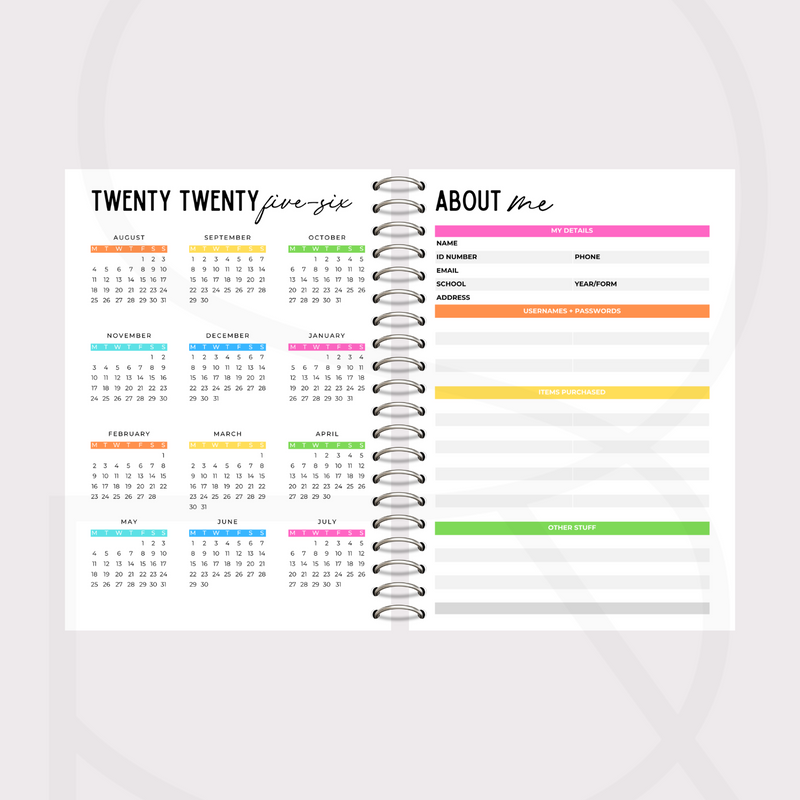 2025/26 Teacher Planner -  A4 Spiral Bound