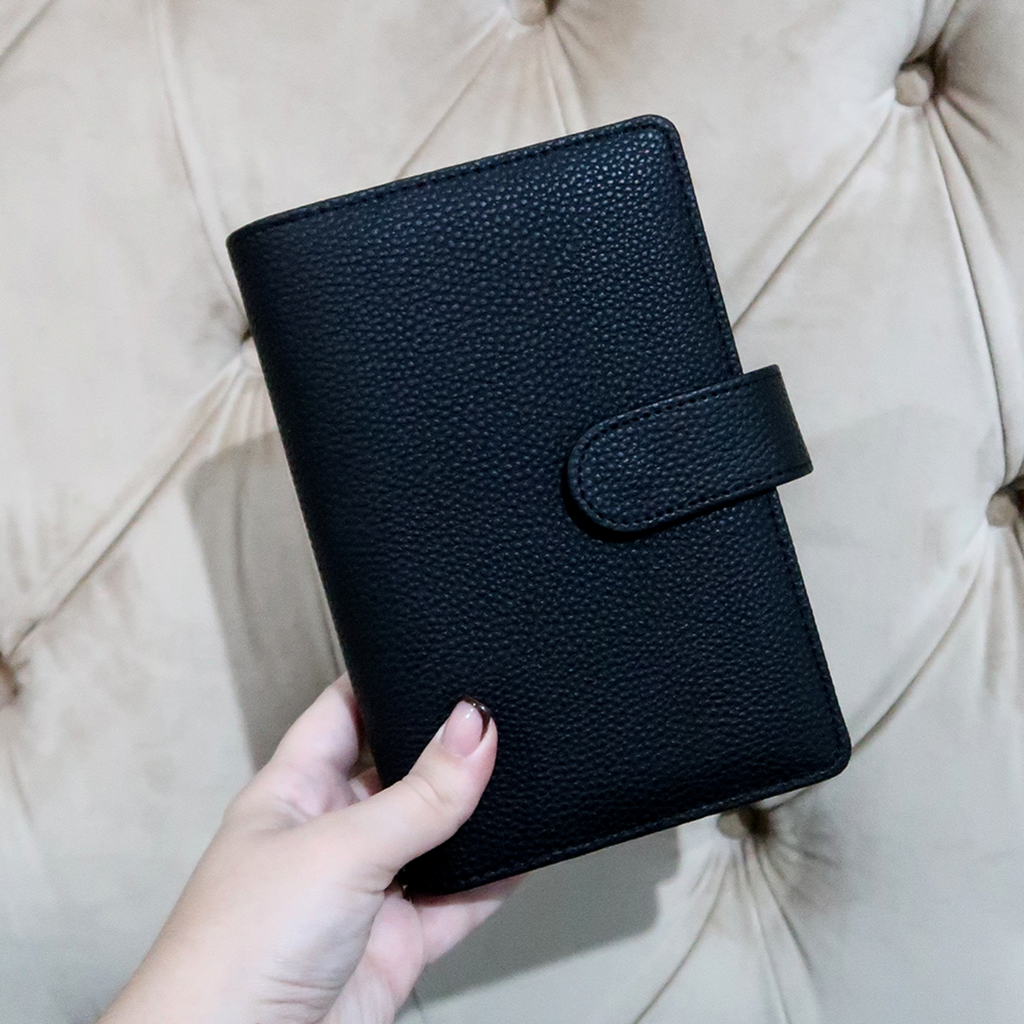 Black Leather Planner Personalised Stationery Malta Planner Malta Notebook