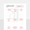 A6 Personal Grocery List Inserts