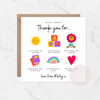 Personalised Teacher and Nursery Thank You Card