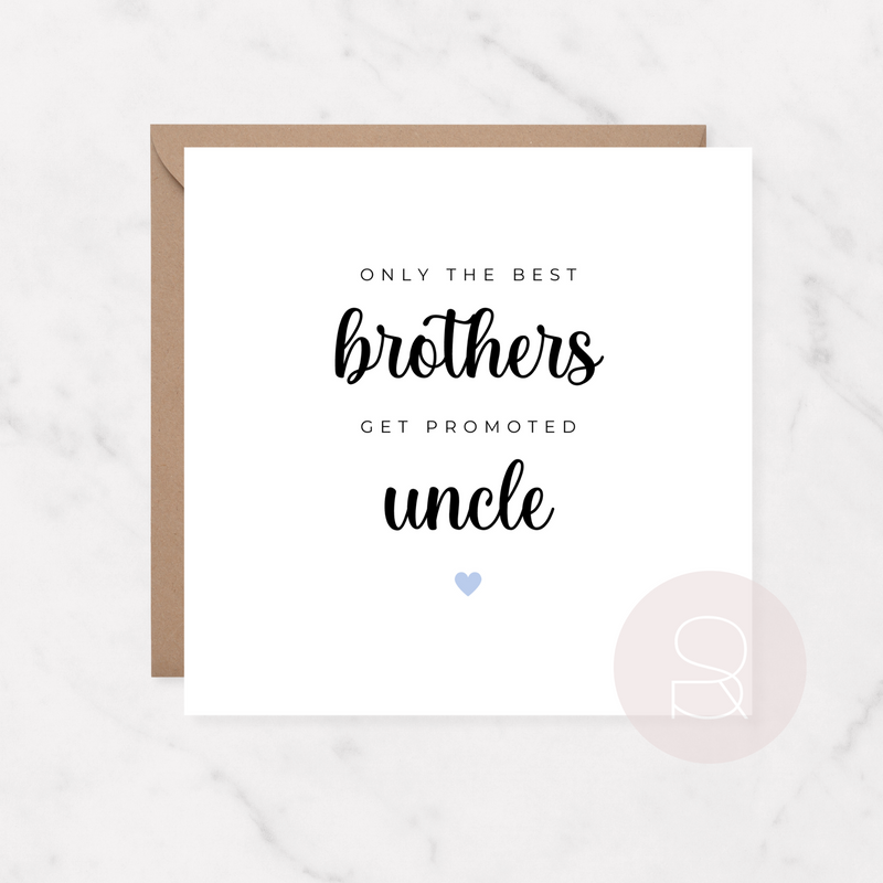 Brother to Uncle | Pregnancy Announcement Card