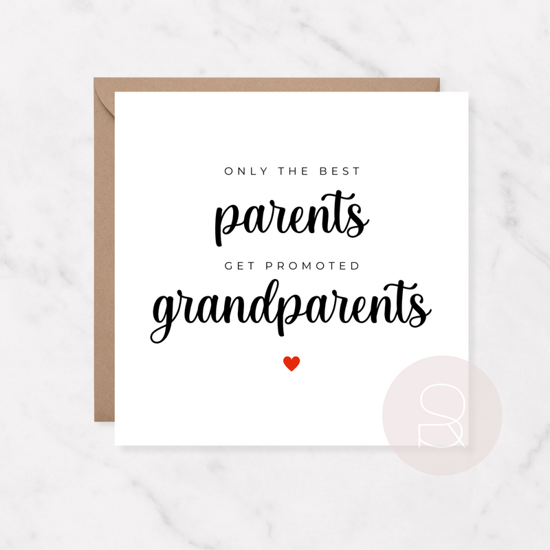 Parents to Grandparents | Pregnancy Announcement Card