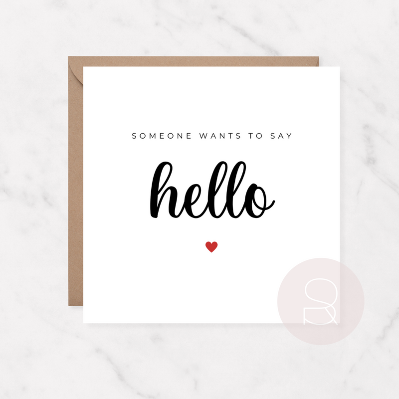 Say Hello | Pregnancy Announcement Card