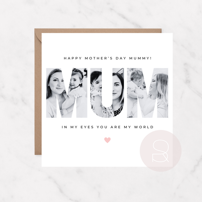 Mum Photo Collage | Personalised Greeting Card