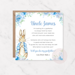 Will you be my Godfather | Peter Rabbit Card
