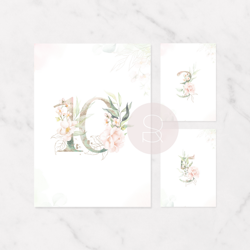 Table Number Cards  | Ares