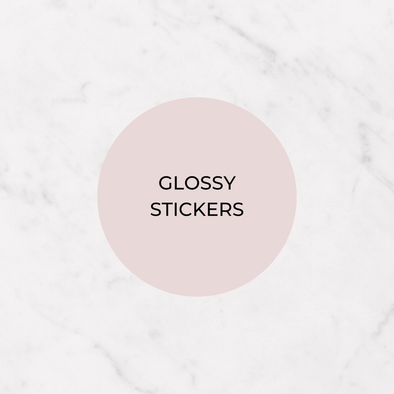 Glossy Stickers - Circle