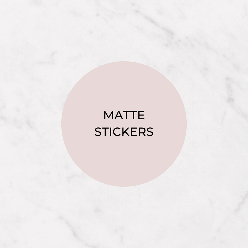Matte Stickers - Circle