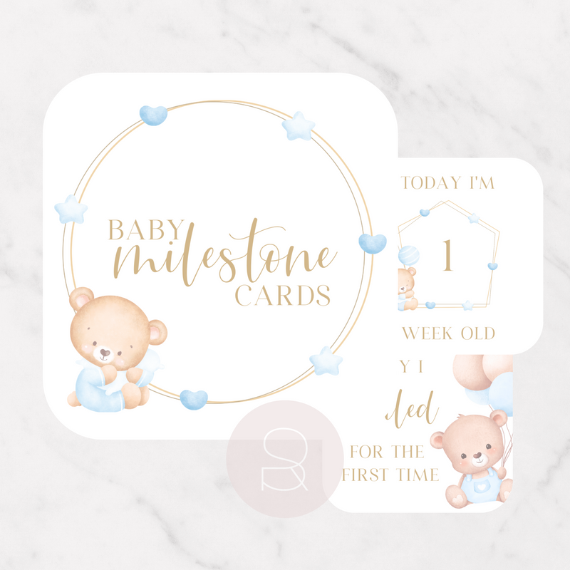 Memories + Moments Milestone Cards | Blue Beary