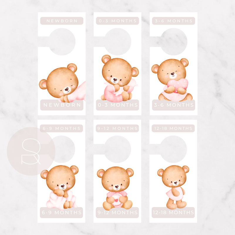 Wardrobe Dividers | Pink Beary