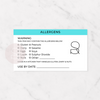 Matte Stickers - Cake Allergens