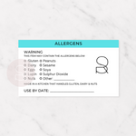 Matte Stickers - Cake Allergens