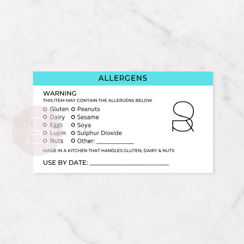 Matte Stickers - Cake Allergens