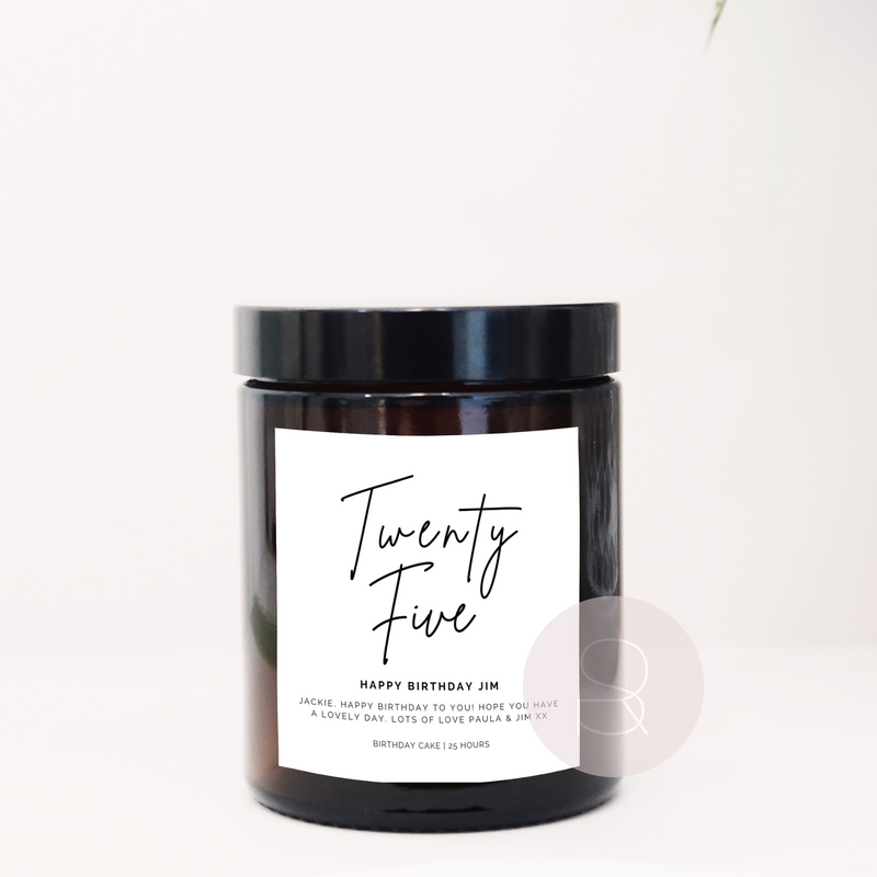 Happy Birthday Personalised Candle