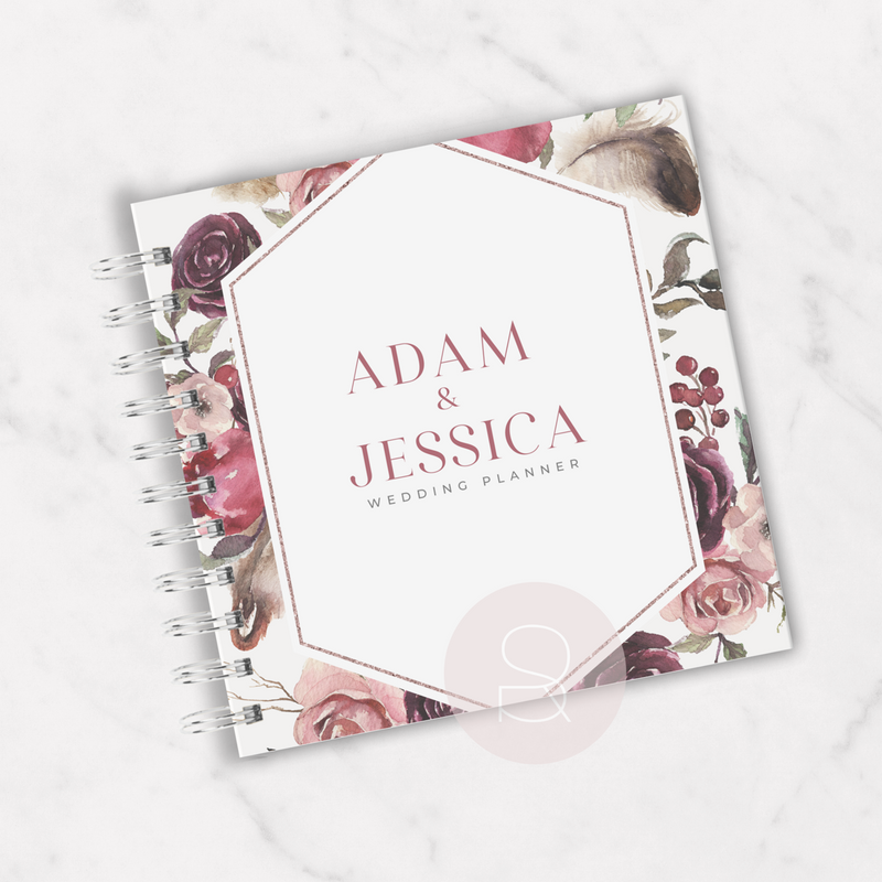Personalised Name Wedding Planner | Boho