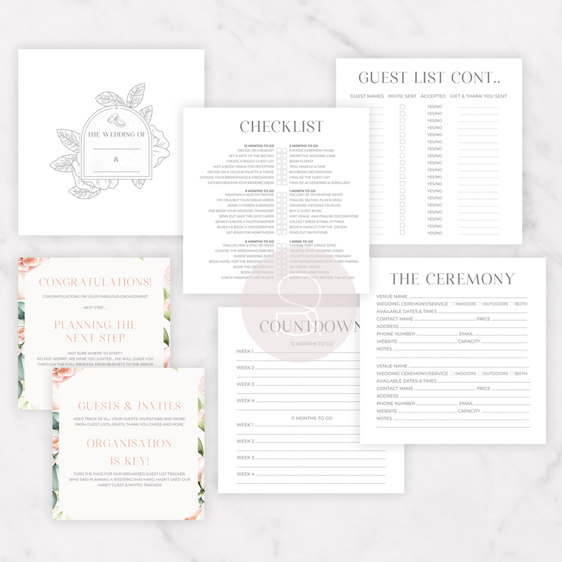Personalised Name Wedding Planner | Ares