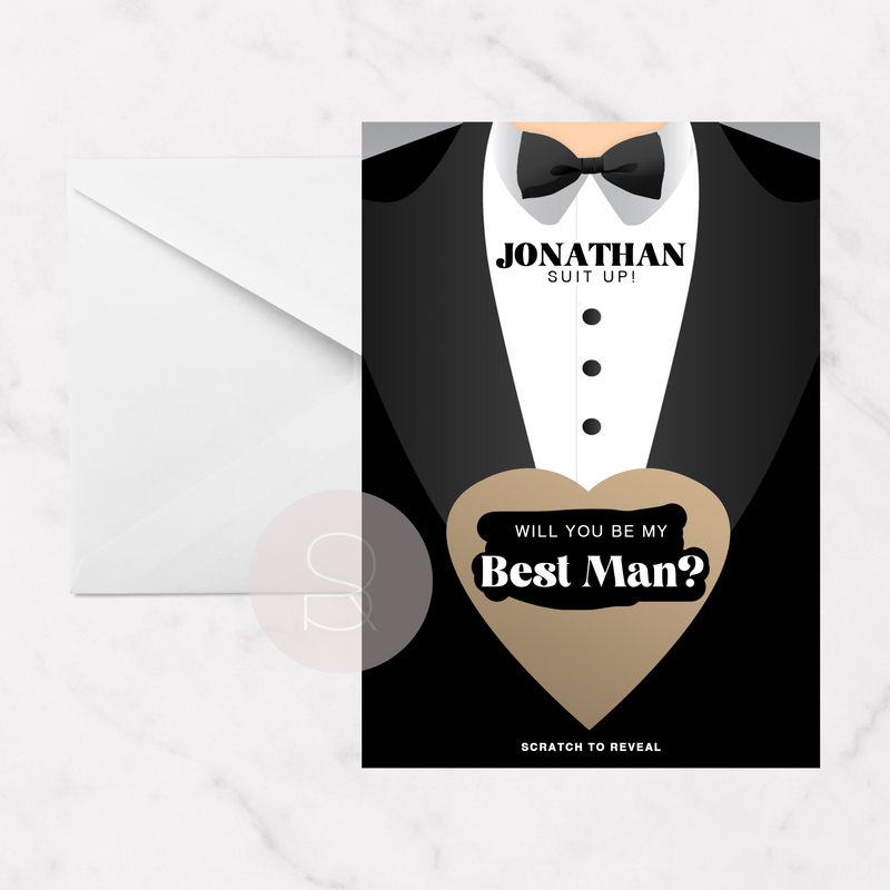 Will You Be... Proposal Scratch Card | Tux