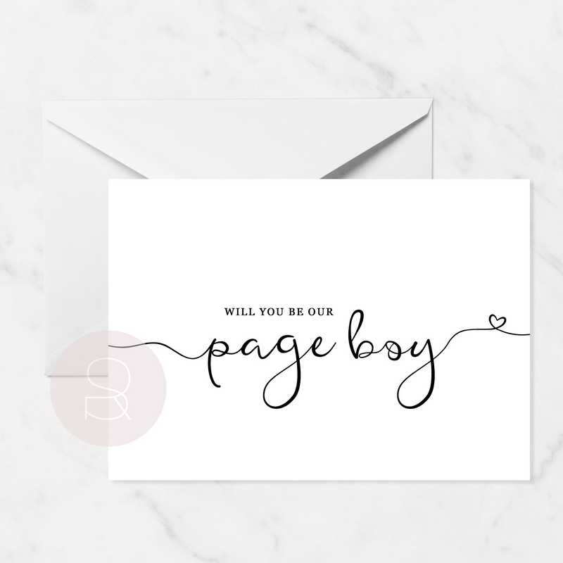 Will You Be..Page Boy Card | A6