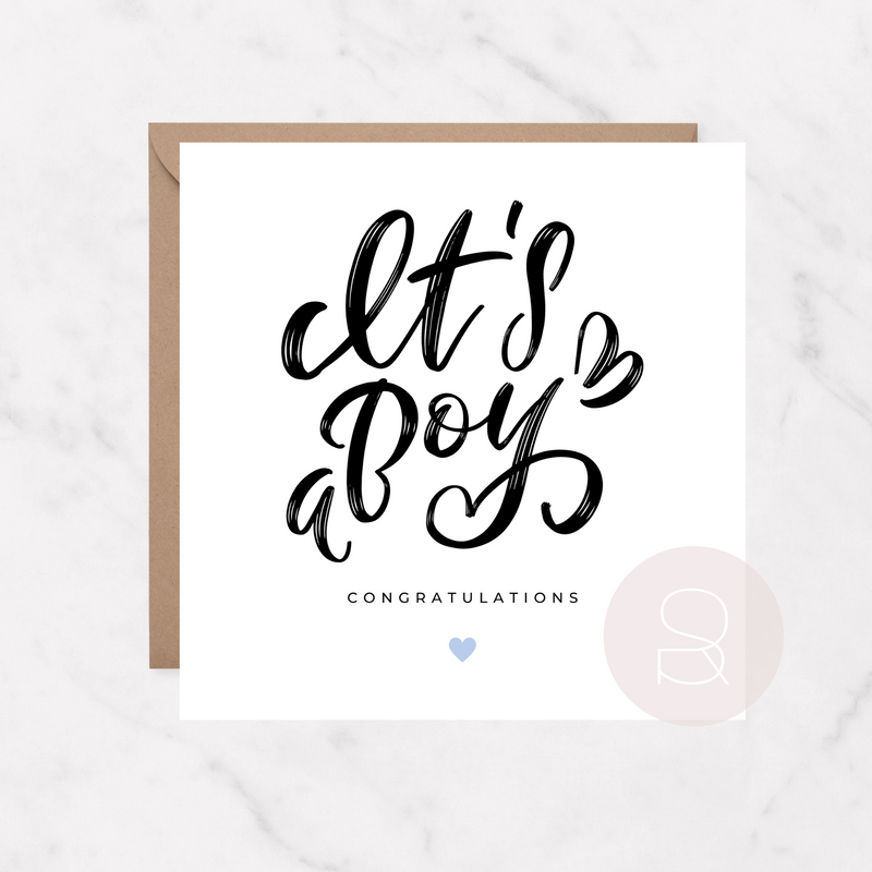 It's a boy, Congratulations