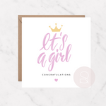 It's a girl, Congratulations